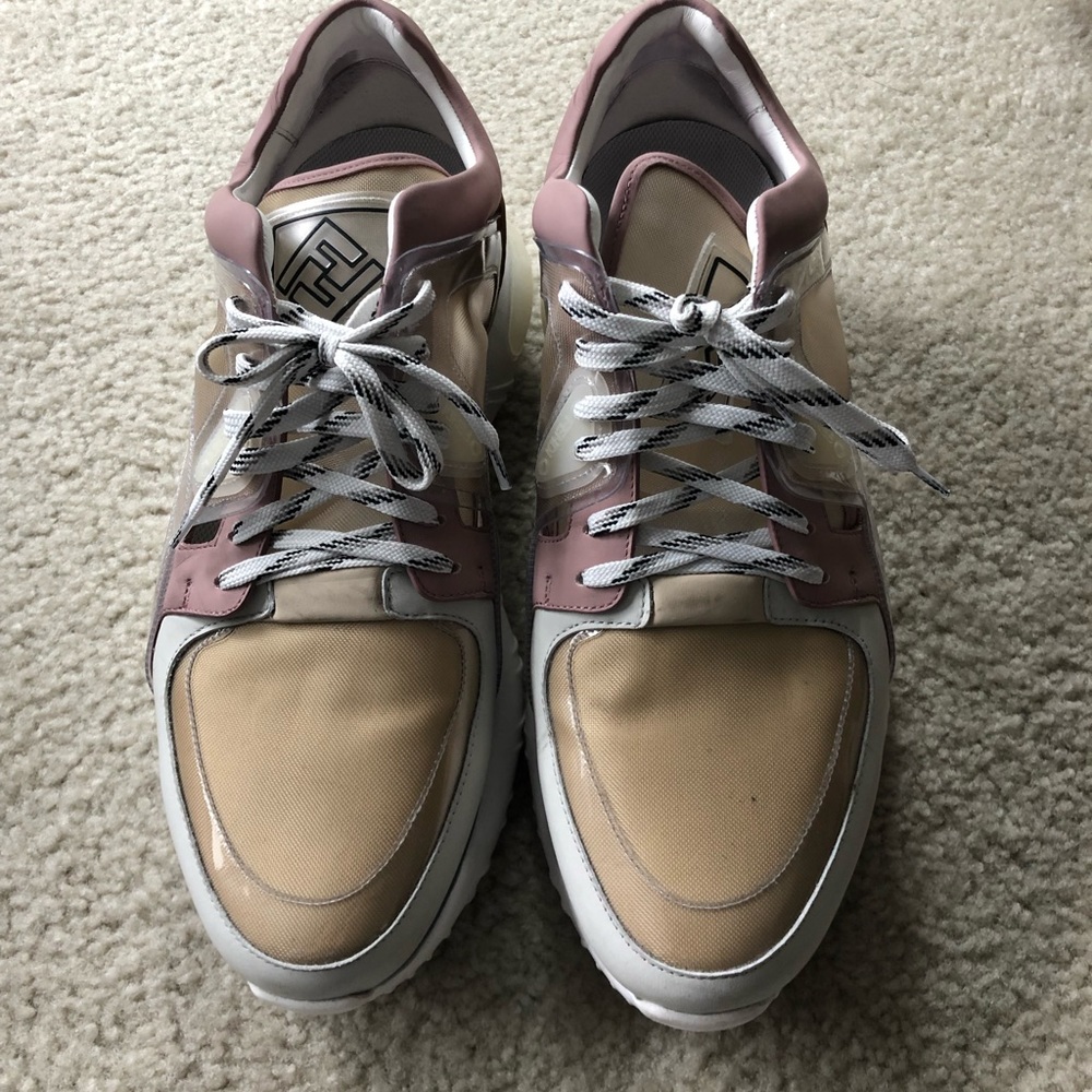 Fendi lace-up sneakers.